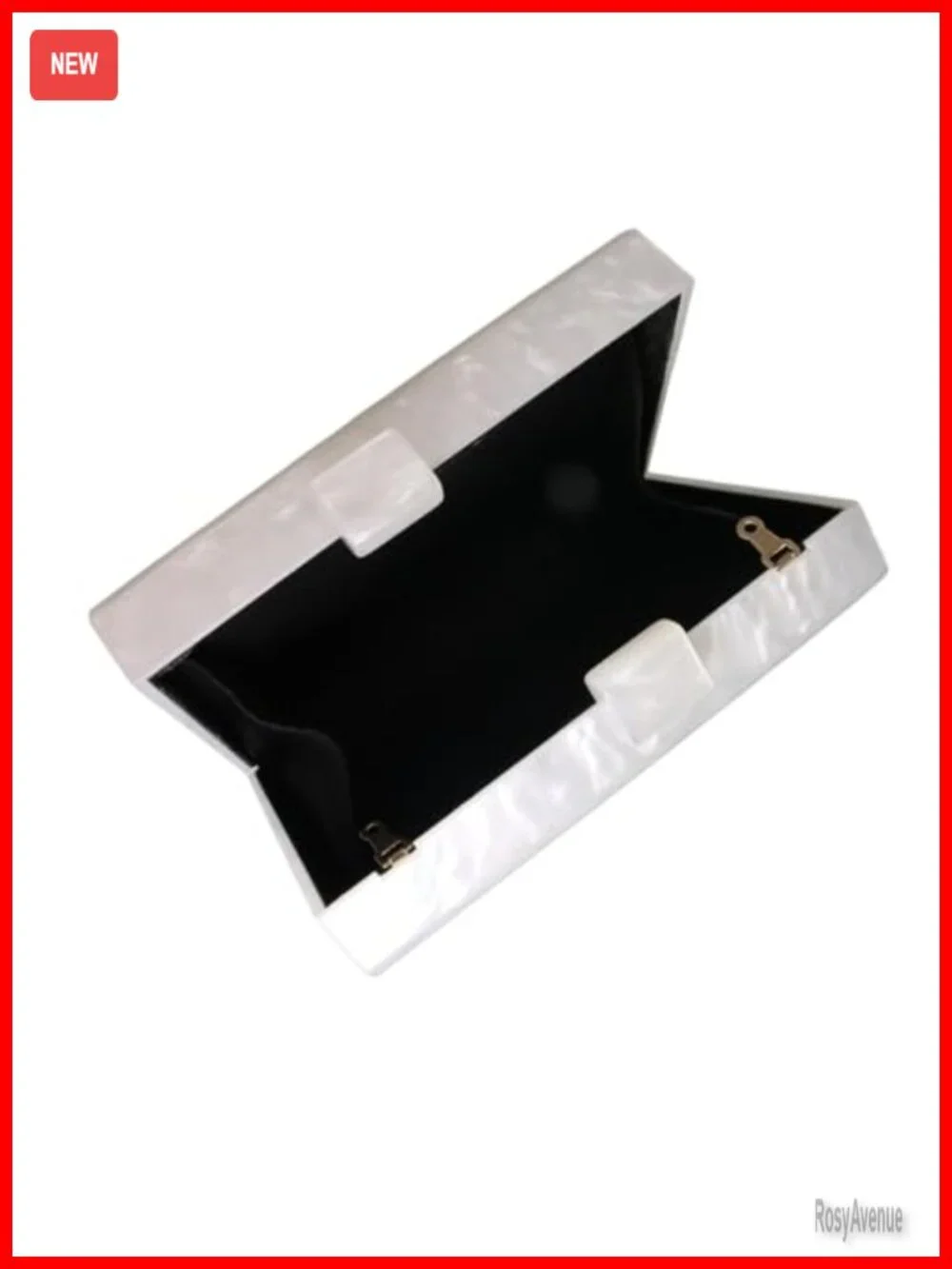 Acrylic Rattan Woven Square Box Crossbody Handbag Chain Purse Clutch